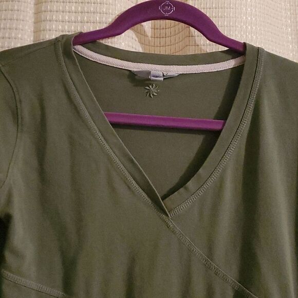 Athleta woman sunburst  nectar V neck ruched dress XSP - Picture 3 of 7